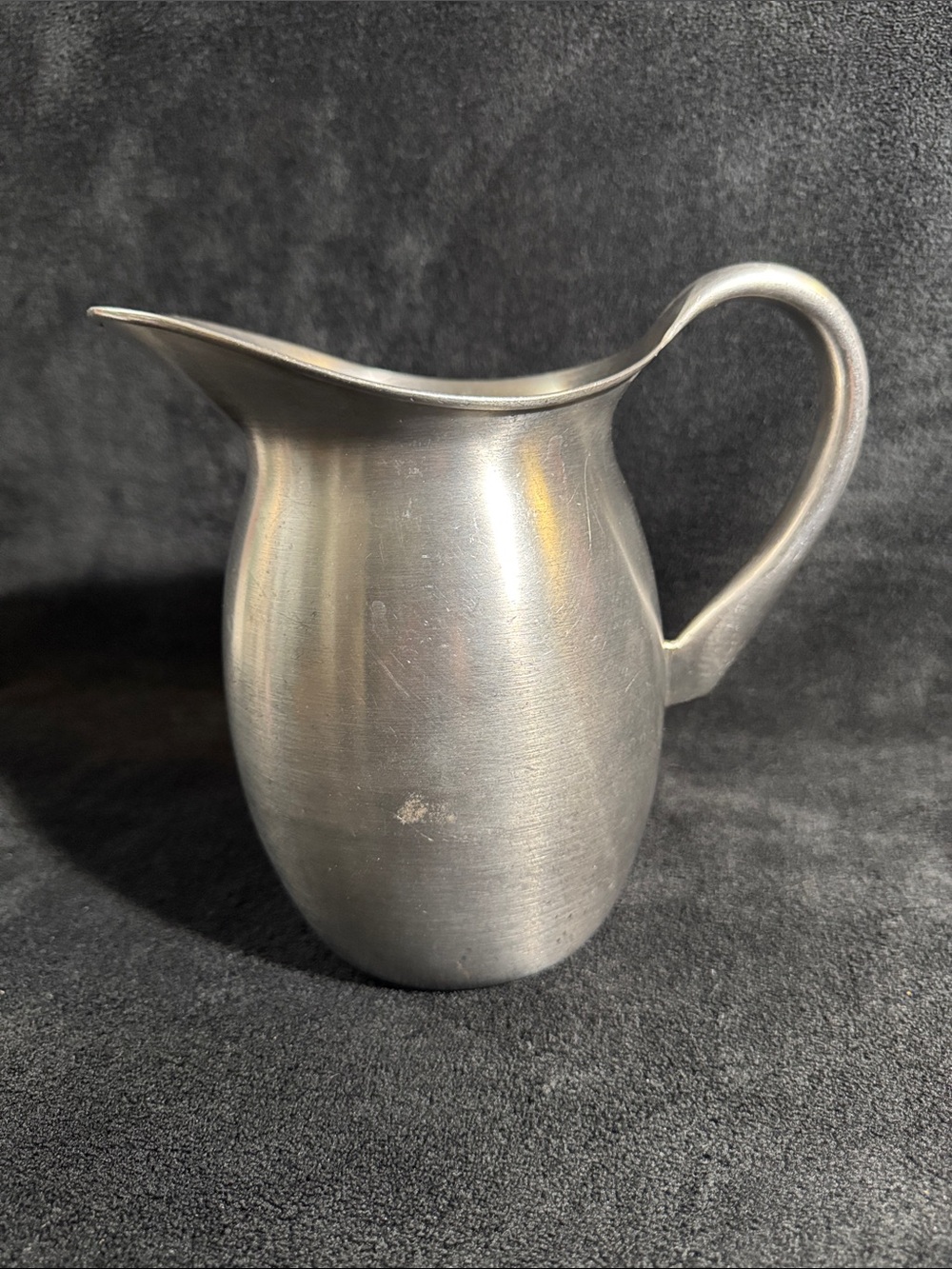 Vintage Stainless Steel Pitcher - 8”